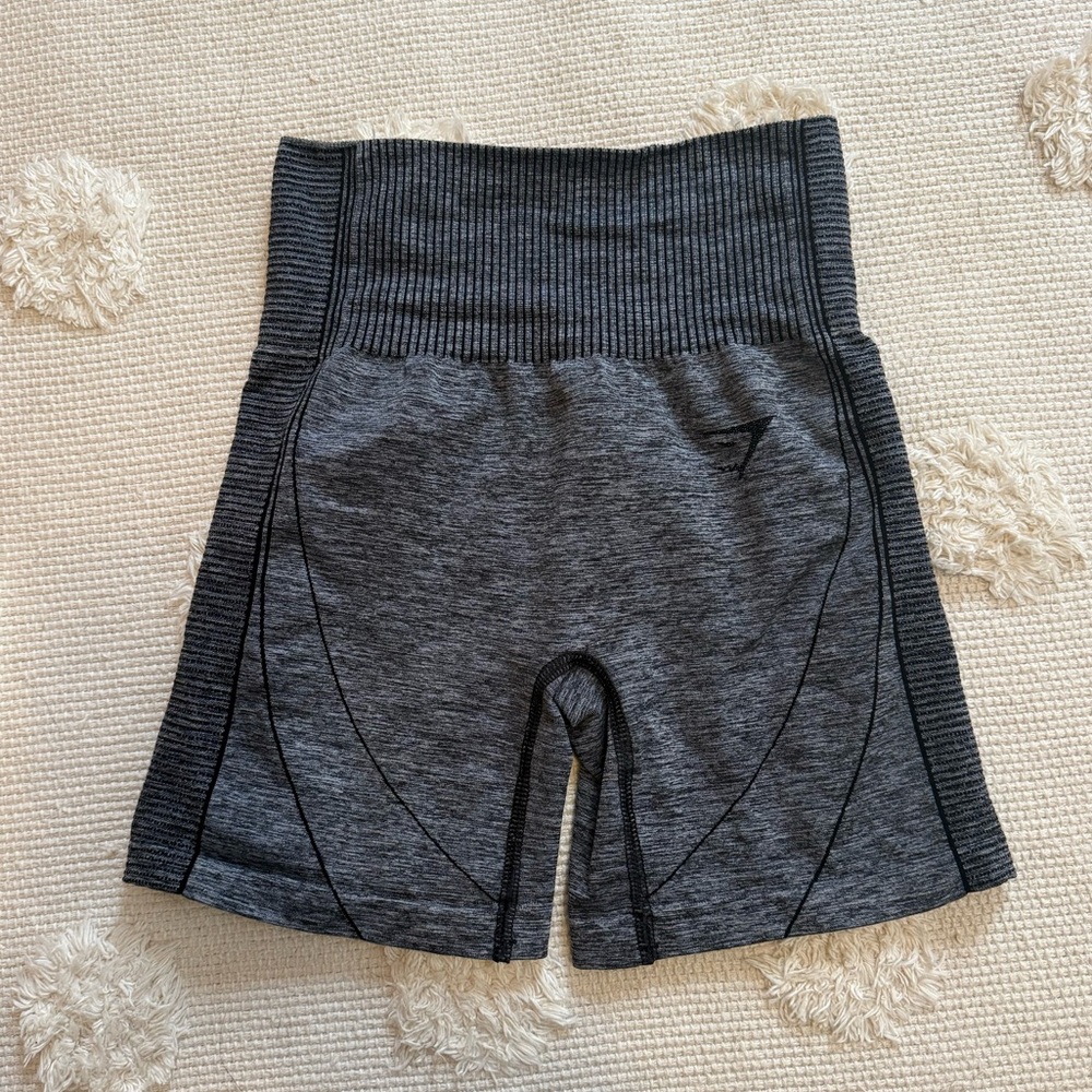 Gymshark Charcoal High-Waisted Biker Shorts